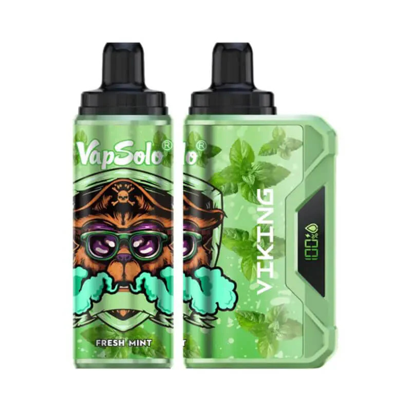 EU Warehouse Vapsolo Viking 12000 Puffs LCD Screen Puff 12k Wholesale Disposable Vape Electronic Cigarette Adjustable Airflow