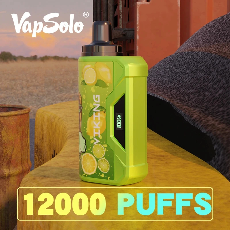 Vapsolo Viking 12000 Puffs LCD Screen Puff 12k Wholesale Disposable Vape Electronic Cigarette Adjustable Airflow