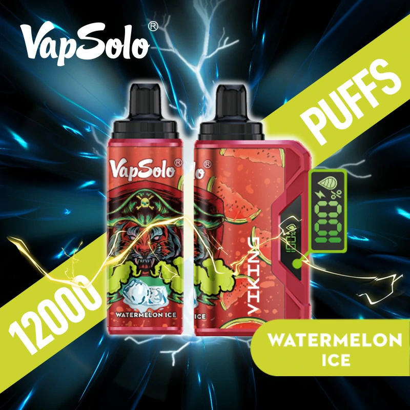 Vapsolo Viking 12000 Puffs LCD Screen Puff 12k Wholesale Disposable Vape Electronic Cigarette Adjustable Airflow