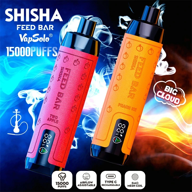 Vapsolo Feer Bar Shisha 15000 Puffs Smart Screen Wholesale Disposable Vape Puff 18k Electronic Cigarette Adjustable Airflow