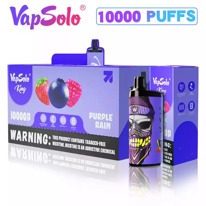 Vapsolo King 10000 Puffs Wholesale Disposable Vape Puff 10k Electronic Cigarette Adjustable Airflow