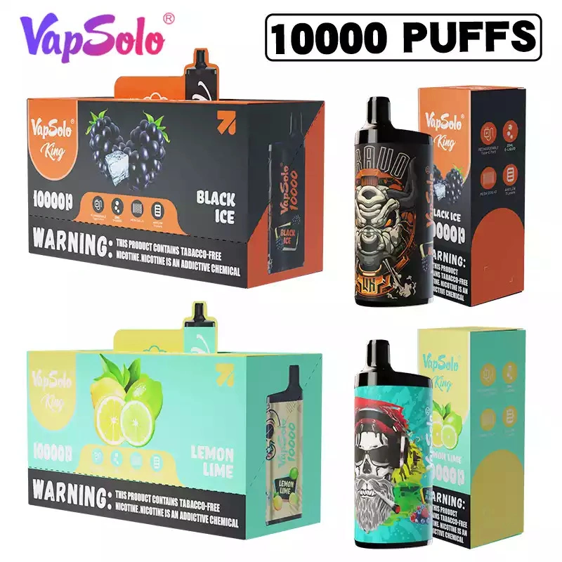 Vapsolo King 10000 Puffs Wholesale Disposable Vape Puff 10k Electronic Cigarette Adjustable Airflow