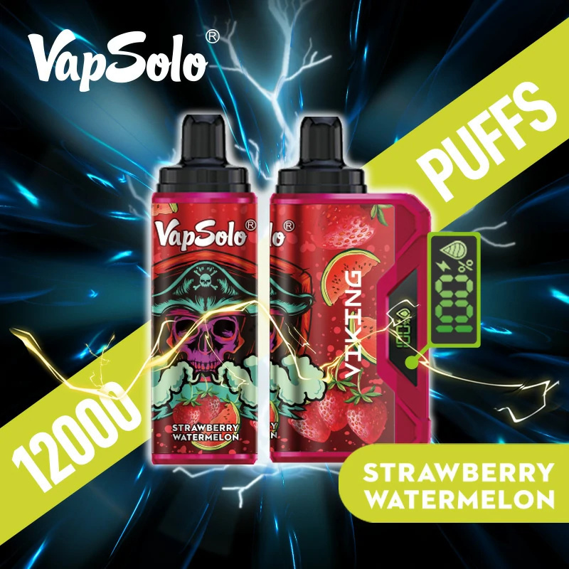 Vapsolo Viking 12000 Puffs LCD Screen Puff 12k Wholesale Disposable Vape Electronic Cigarette Adjustable Airflow