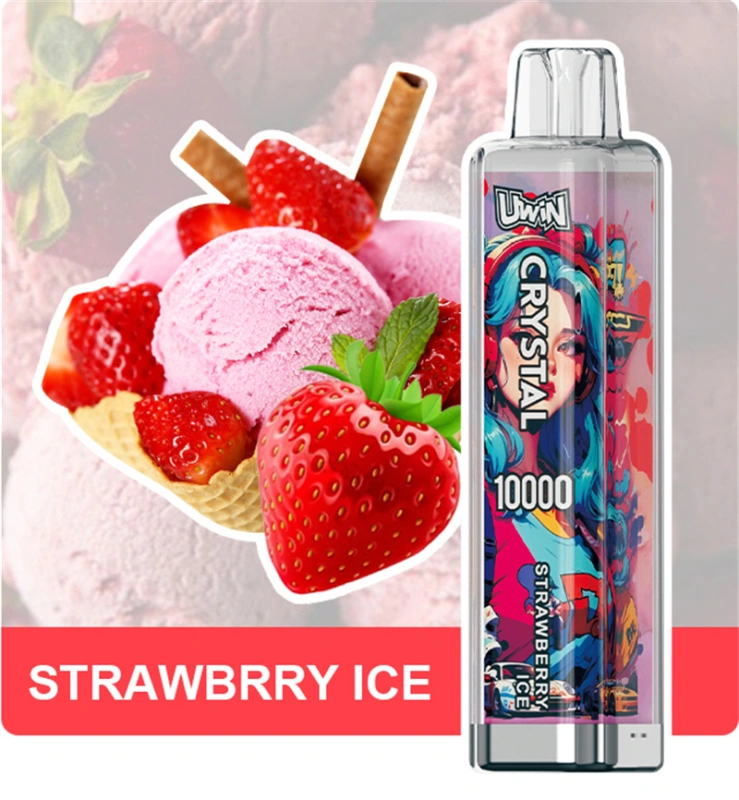 Uwin Crystal 10000 Puffs Wholesale Disposable Vape Puff 10k Electronic Cigarette RGB Lights