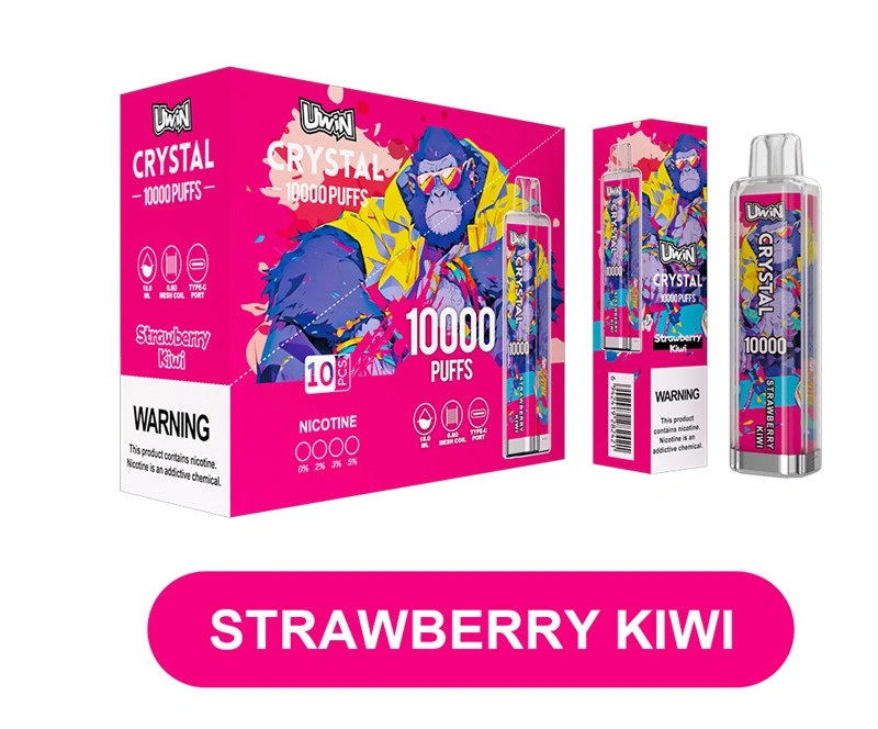 Uwin Crystal 10000 Puffs Wholesale Disposable Vape Puff 10k Electronic Cigarette RGB Lights