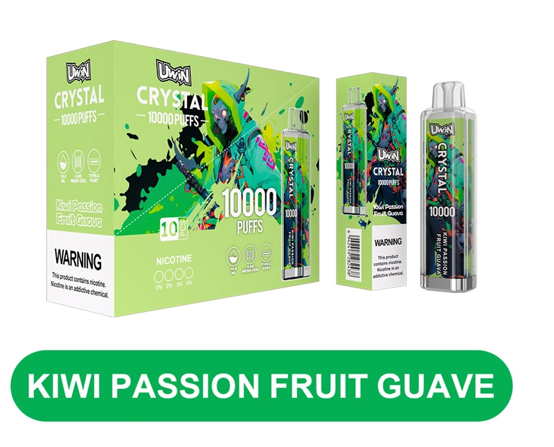 Uwin Crystal 10000 Puffs Wholesale Disposable Vape Puff 10k Electronic Cigarette RGB Lights