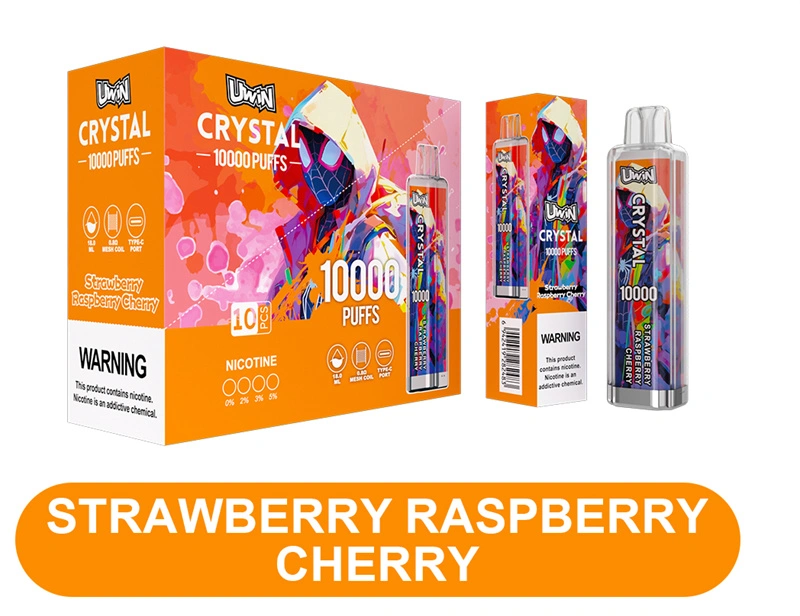 Uwin Crystal 10000 Puffs Wholesale Disposable Vape Puff 10k Electronic Cigarette RGB Lights