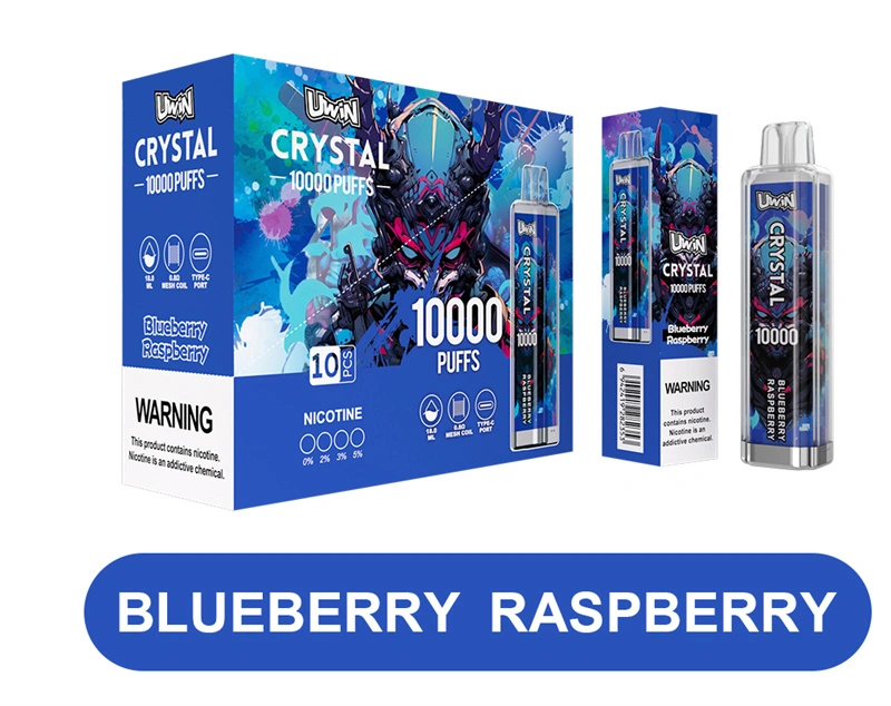 Uwin Crystal 10000 Puffs Wholesale Disposable Vape Puff 10k Electronic Cigarette RGB Lights
