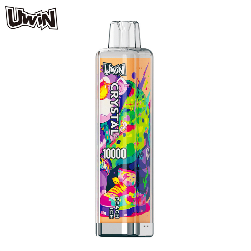 Uwin Crystal 10000 Puffs Wholesale Disposable Vape Puff 10k Electronic Cigarette RGB Lights