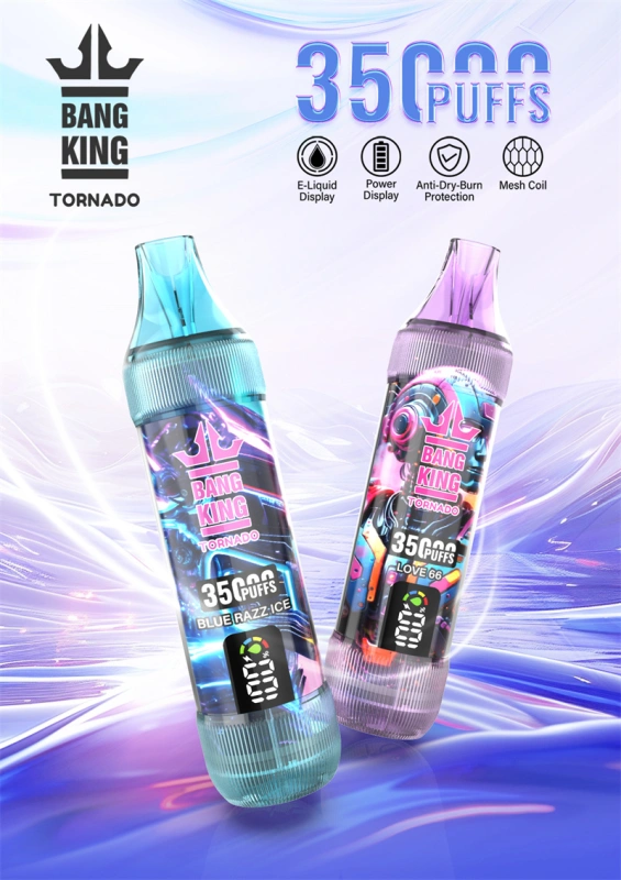 Bang King 35000 Puffs Smart Screen Wholesale Disposable Vape Puff 35k Electronic Cigarette