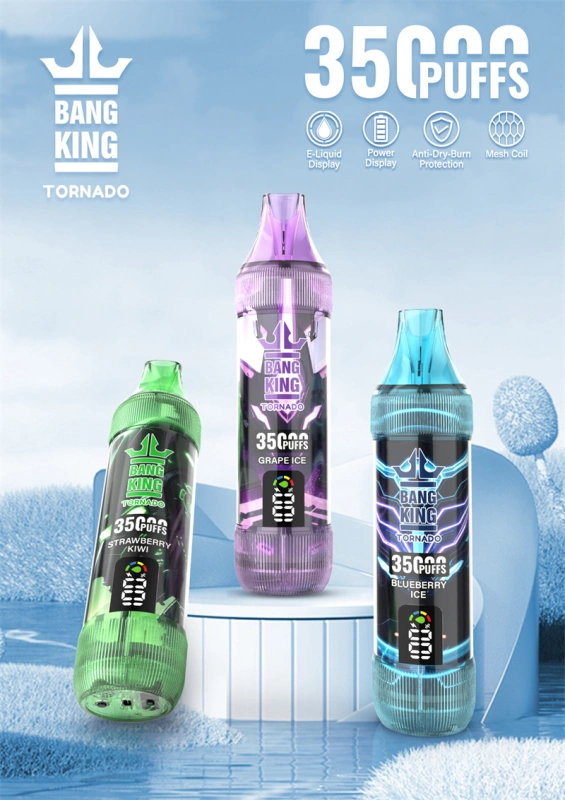 Bang King 35000 Puffs Smart Screen Wholesale Disposable Vape Puff 35k Electronic Cigarette