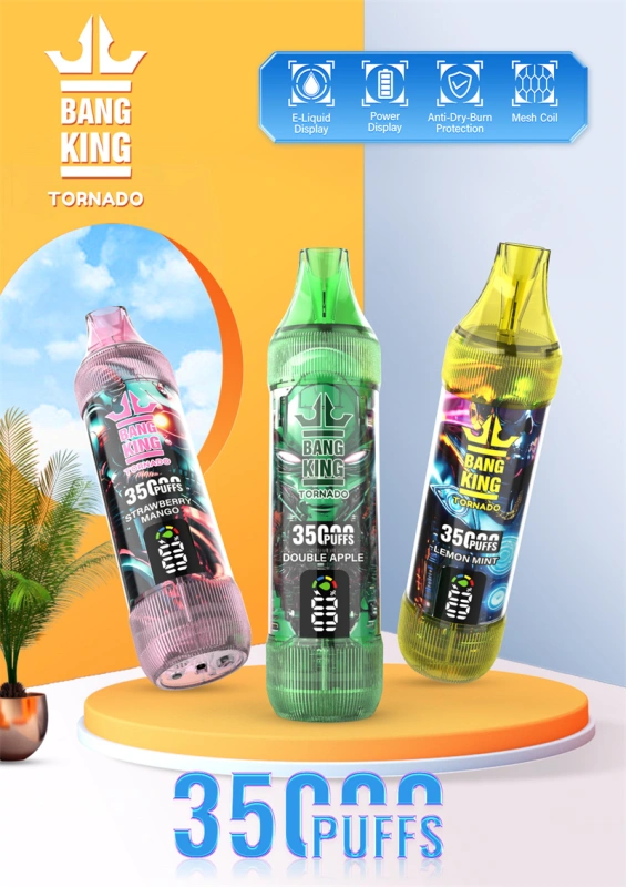 Bang King 35000 Puffs Smart Screen Wholesale Disposable Vape Puff 35k Electronic Cigarette
