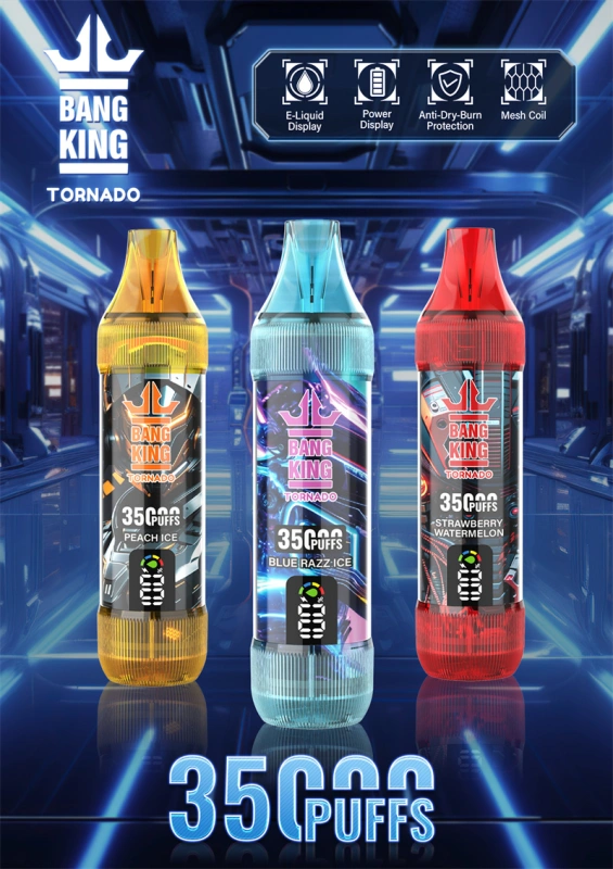 Bang King 35000 Puffs Smart Screen Wholesale Disposable Vape Puff 35k Electronic Cigarette