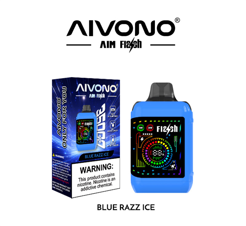 Aivono Aim Flash 35000 Puffs Flexible Curved Smart Screen Wholesale Disposable Vape Puff 35K Electronic Cigarette Dual Mesh Coil Adjustable Airflow Adjustable Wattage