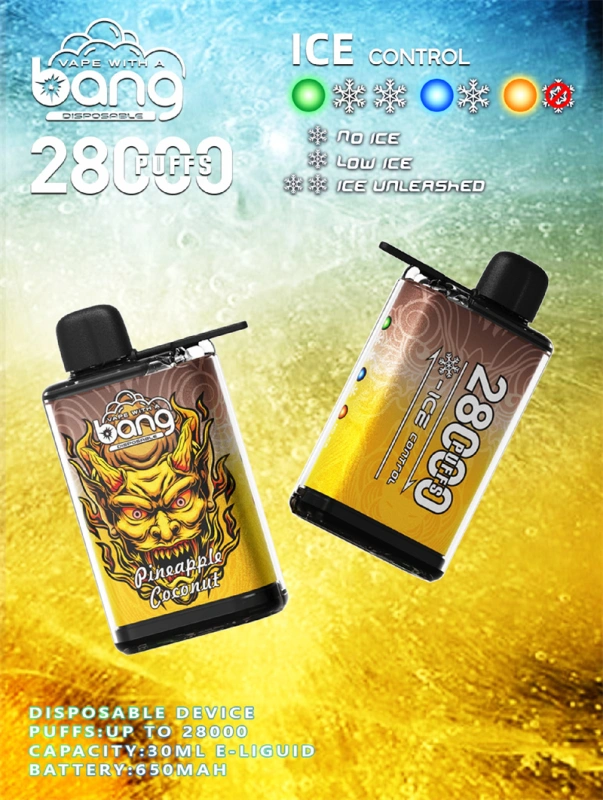 Bang 28000 Puffs Ice Control Wholesale Disposable Vape Puff 35k Electronic Cigarette Airflow Adjustable