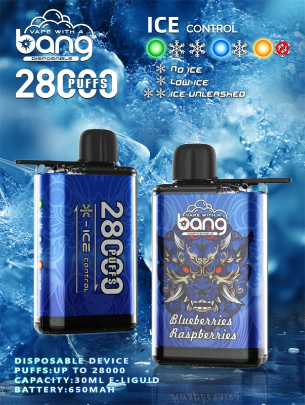 Bang 28000 Puffs Ice Control Wholesale Disposable Vape Puff 35k Electronic Cigarette Airflow Adjustable