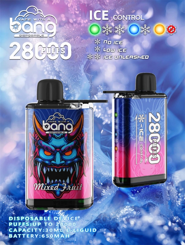 Bang 28000 Puffs Ice Control Wholesale Disposable Vape Puff 35k Electronic Cigarette Airflow Adjustable