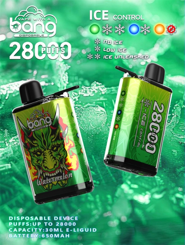 Bang 28000 Puffs Ice Control Wholesale Disposable Vape Puff 35k Electronic Cigarette Airflow Adjustable
