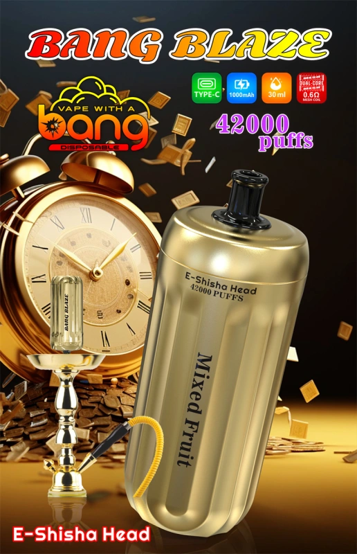 Bang Blaze 42000 Puffs Wholesale Disposable Vape Puff 42k Electronic Cigarette E-Shisha Head Dual Mesh Prefilled E-Liquid