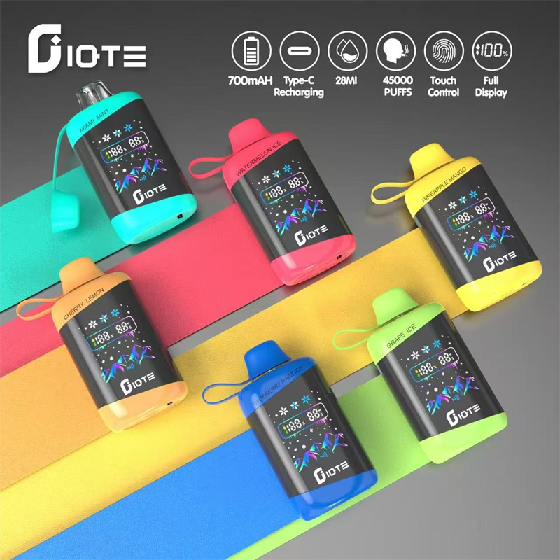 QST IQTE 45000 Puffs Full Smart Screen Display Wholesale Disposable Vape Puff 45k Electronic Cigarette Ice Control Touch Control Adjustable Power