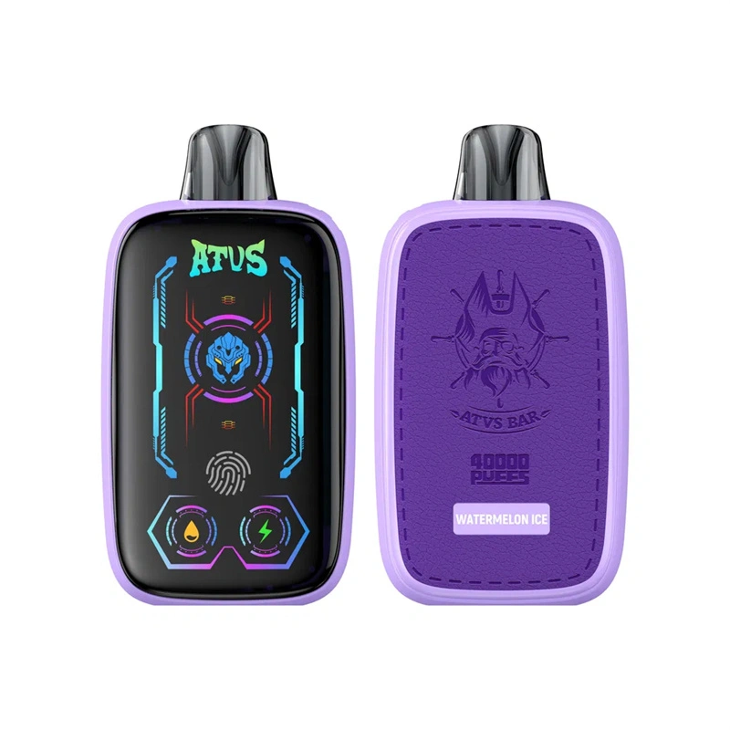 ATVS 40000 Puffs Full Smart Screen Wholesale Disposable Vape Puff 40k Electronic Cigarette Touch Control Airflow Adjustable Dual Mesh Coil