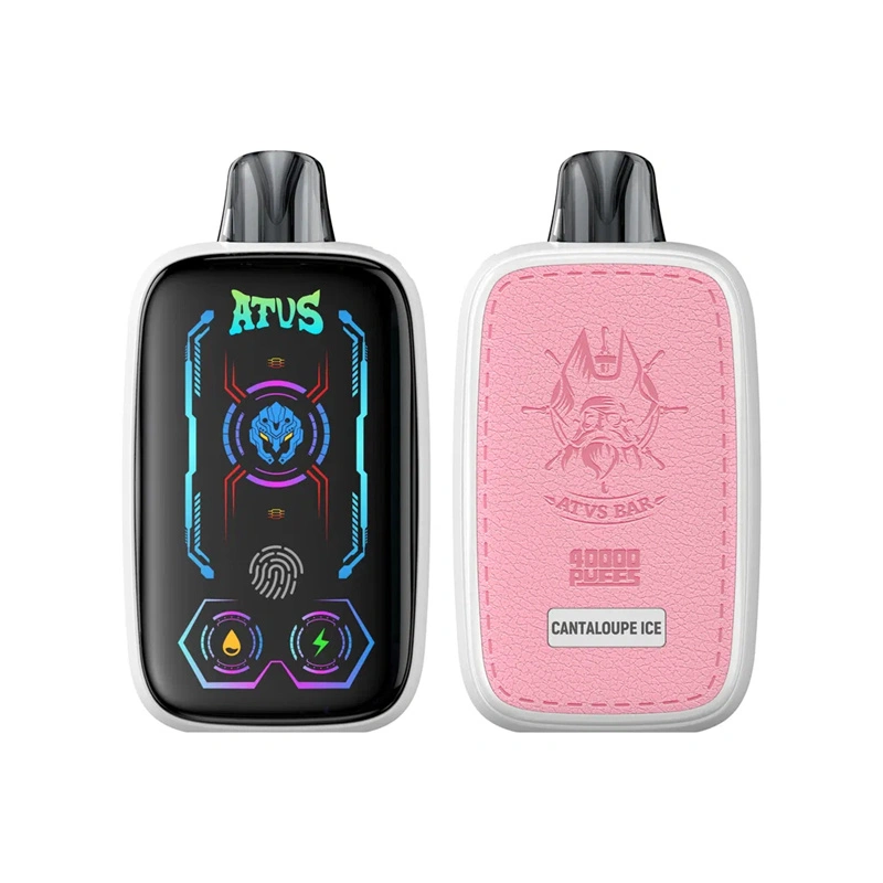 ATVS 40000 Puffs Full Smart Screen Wholesale Disposable Vape Puff 40k Electronic Cigarette Touch Control Airflow Adjustable Dual Mesh Coil