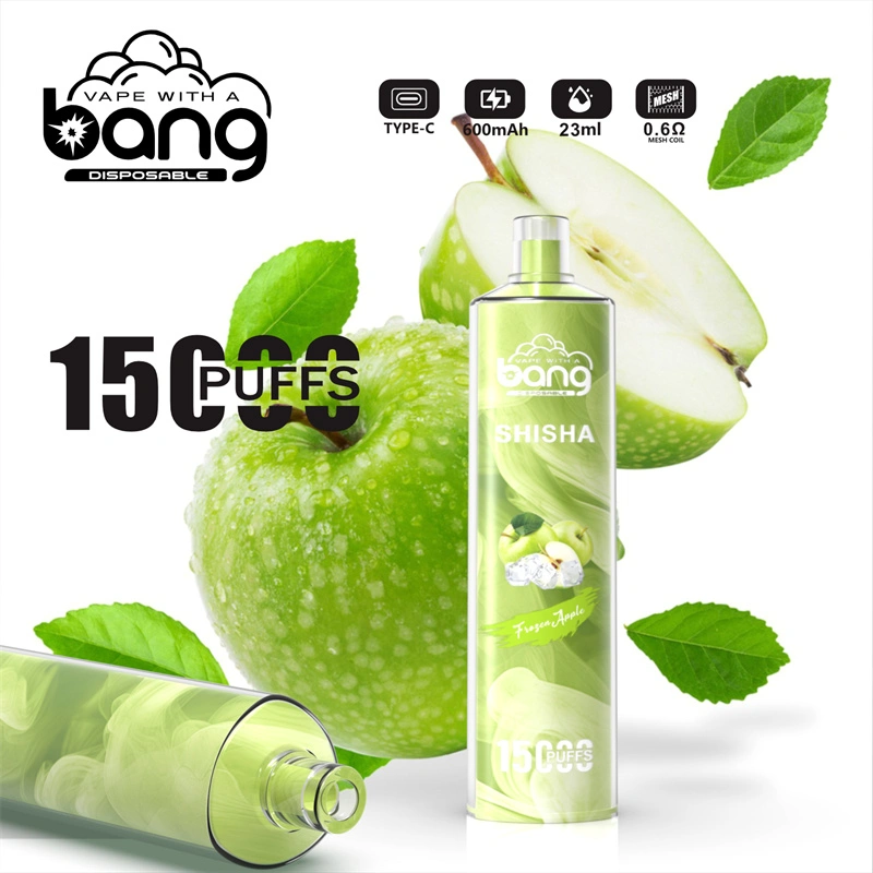 Bang Shisha 15000 Puffs Wholesale Disposable Vape Crystal Puff 15k Electronic Cigarette Airflow Adjustable