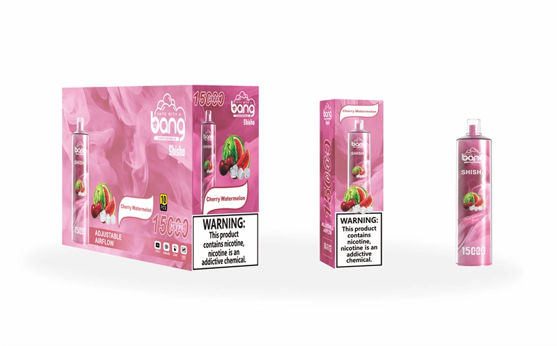 Bang Shisha 15000 Puffs Wholesale Disposable Vape Crystal Puff 15k Electronic Cigarette Airflow Adjustable