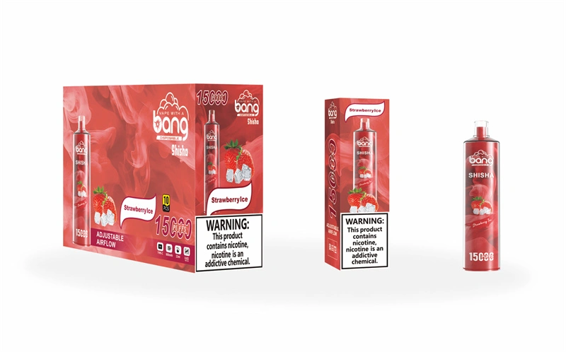 Bang Shisha 15000 Puffs Wholesale Disposable Vape Crystal Puff 15k Electronic Cigarette Airflow Adjustable