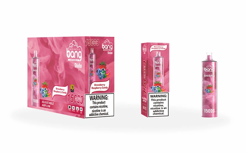 Bang Shisha 15000 Puffs Wholesale Disposable Vape Crystal Puff 15k Electronic Cigarette Airflow Adjustable