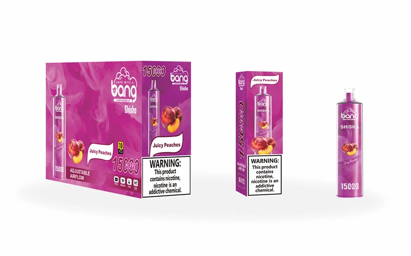 Bang Shisha 15000 Puffs Wholesale Disposable Vape Crystal Puff 15k Electronic Cigarette Airflow Adjustable