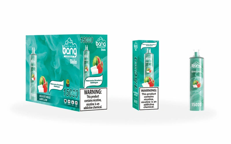 Bang Shisha 15000 Puffs Wholesale Disposable Vape Crystal Puff 15k Electronic Cigarette Airflow Adjustable