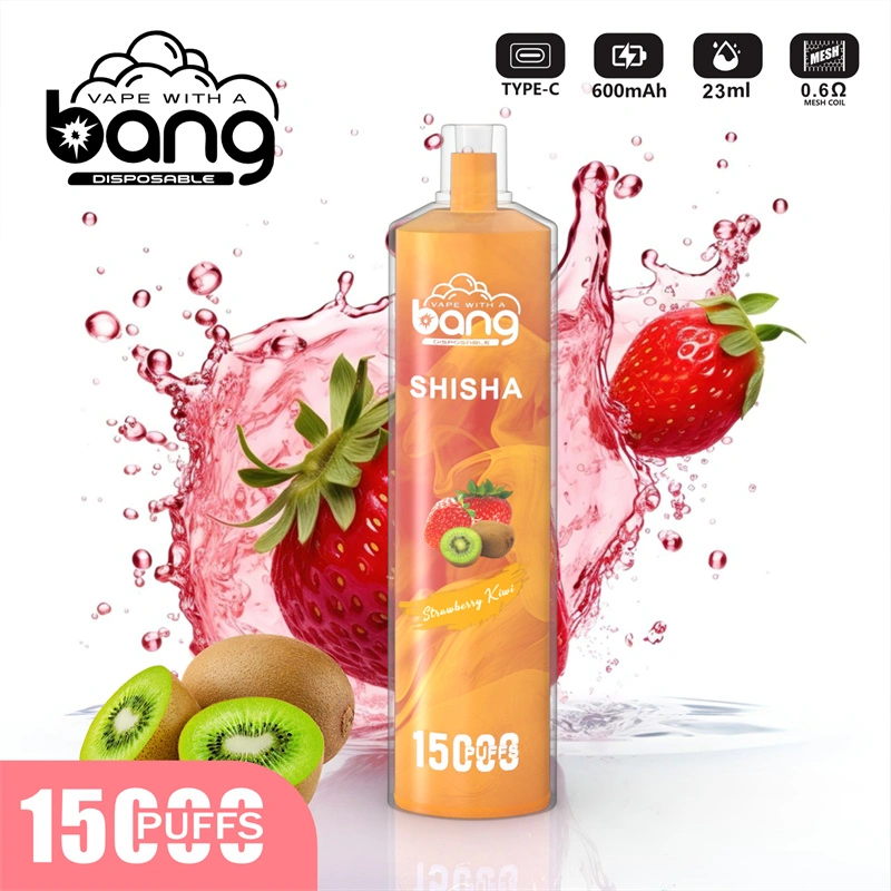 Bang Shisha 15000 Puffs Wholesale Disposable Vape Crystal Puff 15k Electronic Cigarette Airflow Adjustable
