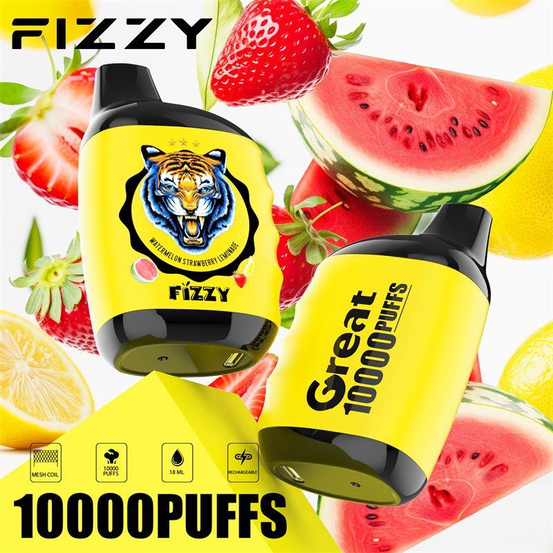 Fizzy Great 10000 Puffs EU Warehouse Wholesale Disposable Vape Puff 10k E Cigarettes