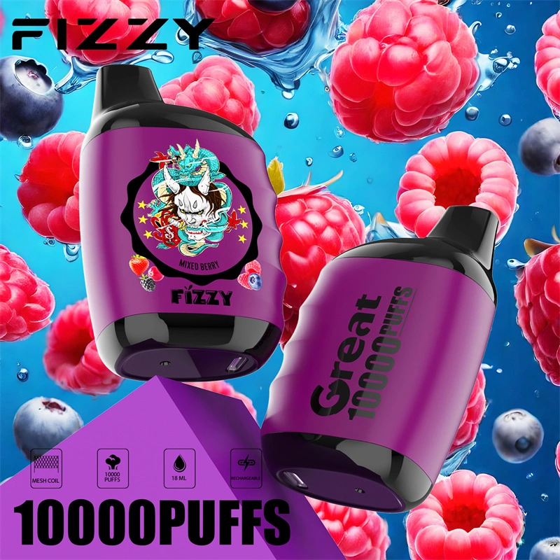 Fizzy Great 10000 Puffs EU Warehouse Wholesale Disposable Vape Puff 10k E Cigarettes
