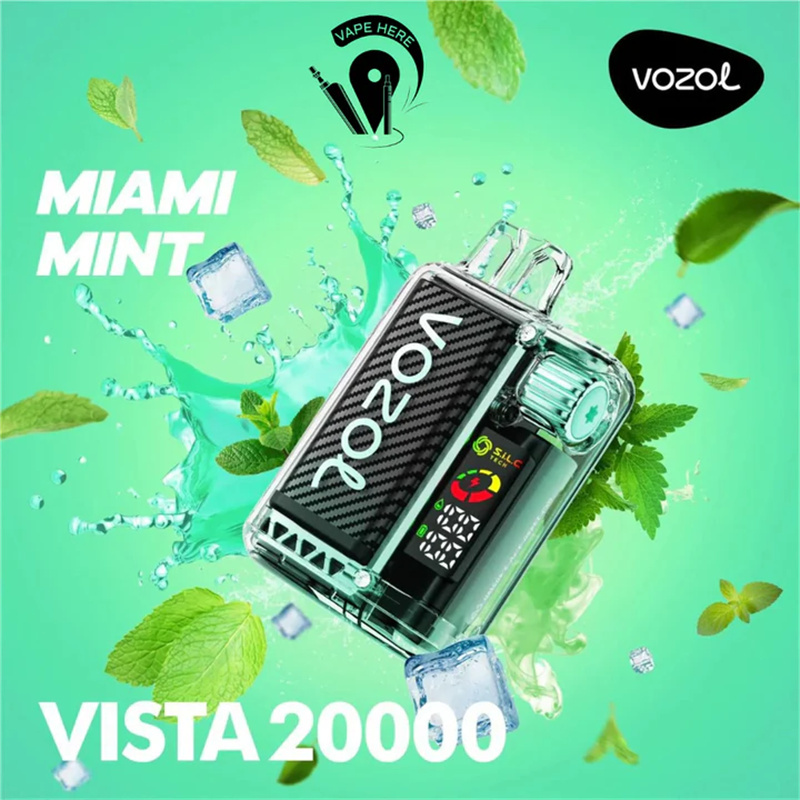 Vozol Vista 20000 Puffs Smart Screen Disposable Vape Puff 20k Electronic Cigarette Wholesale Dual Mesh