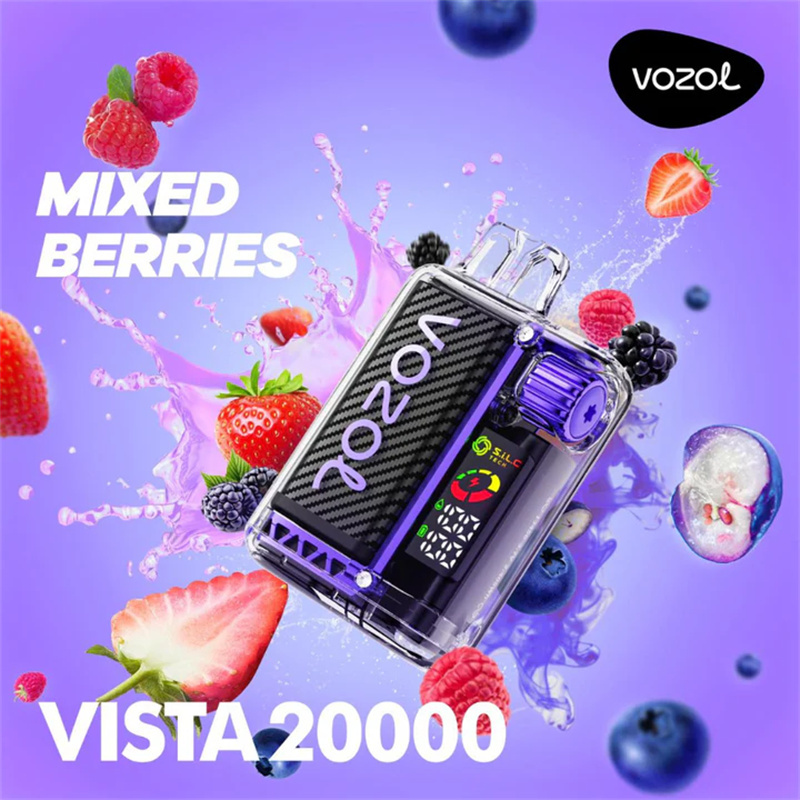 Vozol Vista 20000 Puffs Smart Screen Disposable Vape Puff 20k Electronic Cigarette Wholesale Dual Mesh