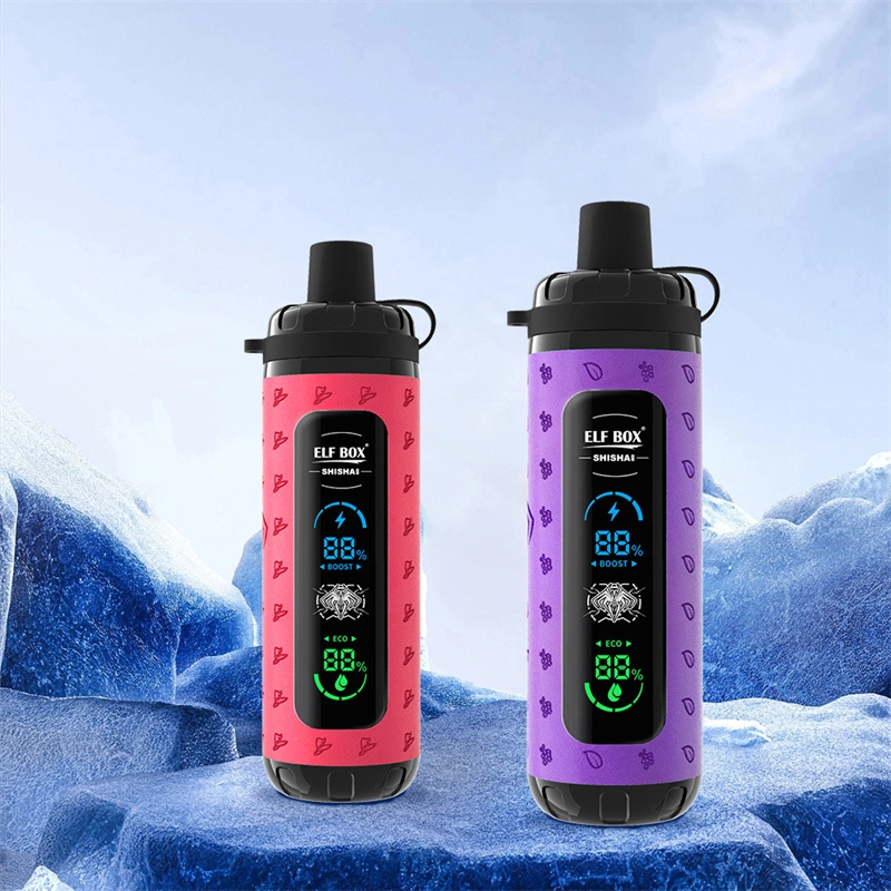 Elf Box Shisha Max 40000 Puffs LED Display Wholesale Disposable Vape Puff 40K Electronic Cigarette Child Lock