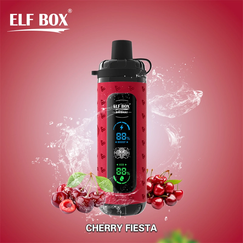 Elf Box Shisha Max 40000 Puffs LED Display Wholesale Disposable Vape Puff 40K Electronic Cigarette Child Lock