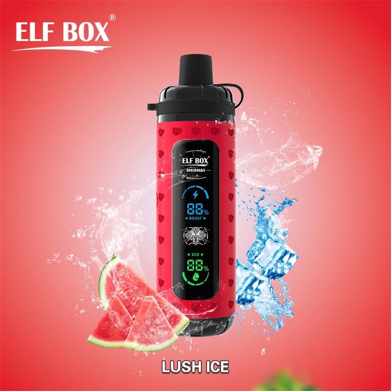 Elf Box Shisha Max 40000 Puffs LED Display Wholesale Disposable Vape Puff 40K Electronic Cigarette Child Lock