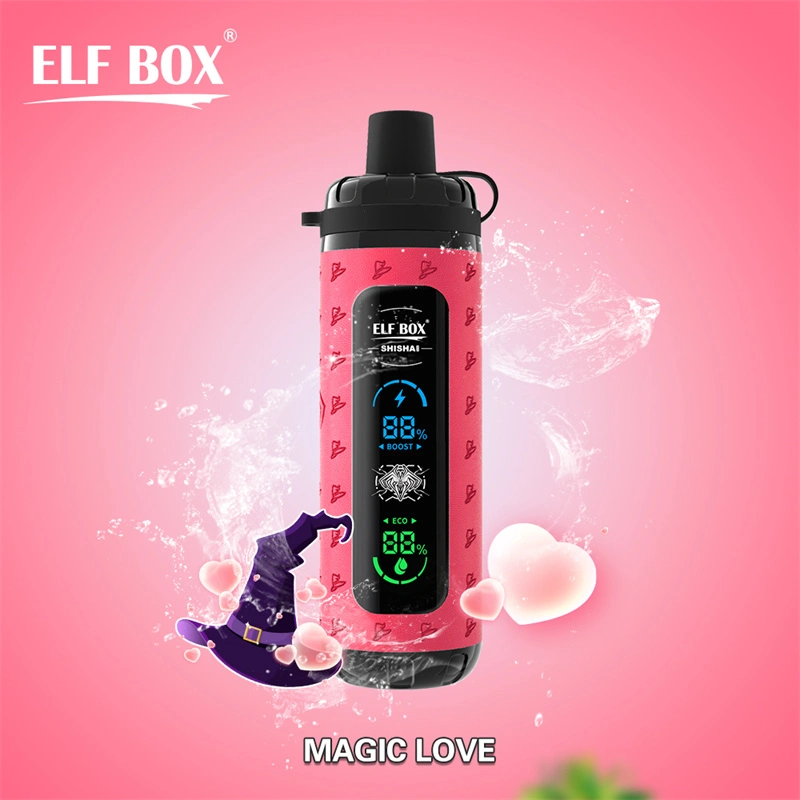 Elf Box Shisha Max 40000 Puffs LED Display Wholesale Disposable Vape Puff 40K Electronic Cigarette Child Lock