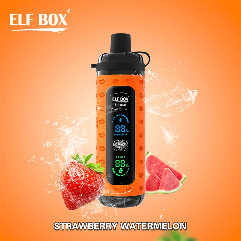 Elf Box Shisha Max 40000 Puffs LED Display Wholesale Disposable Vape Puff 40K Electronic Cigarette Child Lock