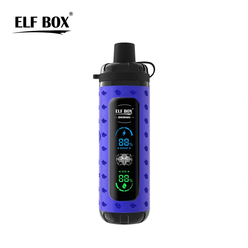 Elf Box Shisha Max 40000 Puffs LED Display Wholesale Disposable Vape Puff 40K Electronic Cigarette Child Lock