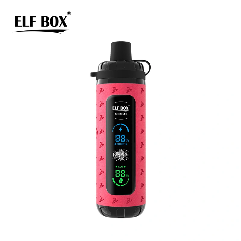 Elf Box Shisha Max 40000 Puffs LED Display Wholesale Disposable Vape Puff 40K Electronic Cigarette Child Lock
