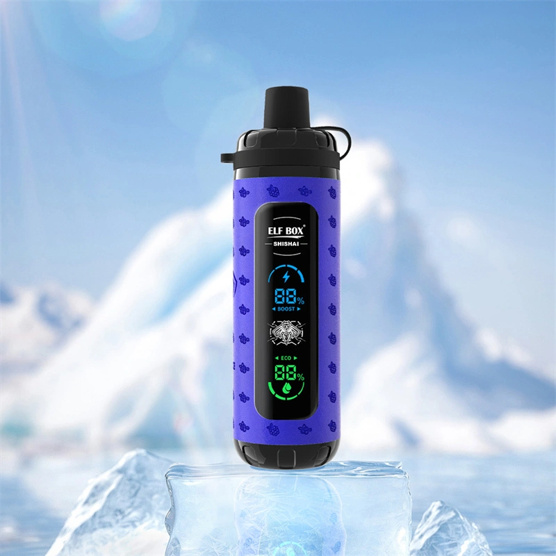 Elf Box Shisha Max 40000 Puffs LED Display Wholesale Disposable Vape Puff 40K Electronic Cigarette Child Lock