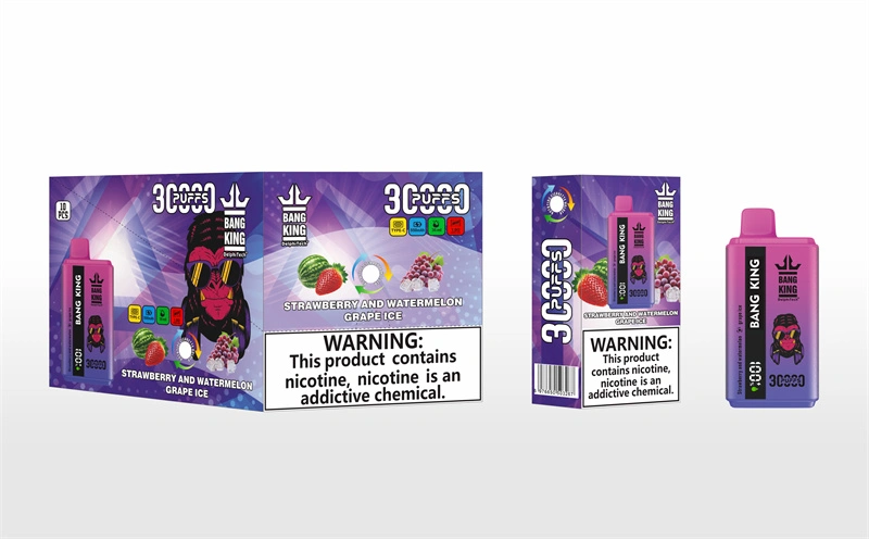 Puff 30k Bang King 30000 Puffs Dual Flavors Disposable Vape Wholesale E Cigarettes Smart Screen Prefilled Pod-F