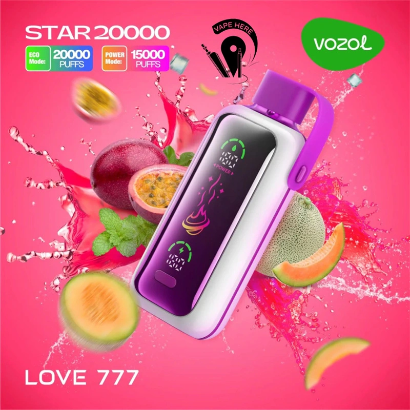 Vozol Star 20000 Puffs Smart Screen Wholesale Disposable Vape Puff 20K Electronic Cigarette