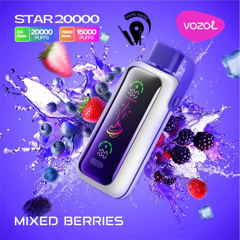 Vozol Star 20000 Puffs Smart Screen Wholesale Disposable Vape Puff 20K Electronic Cigarette
