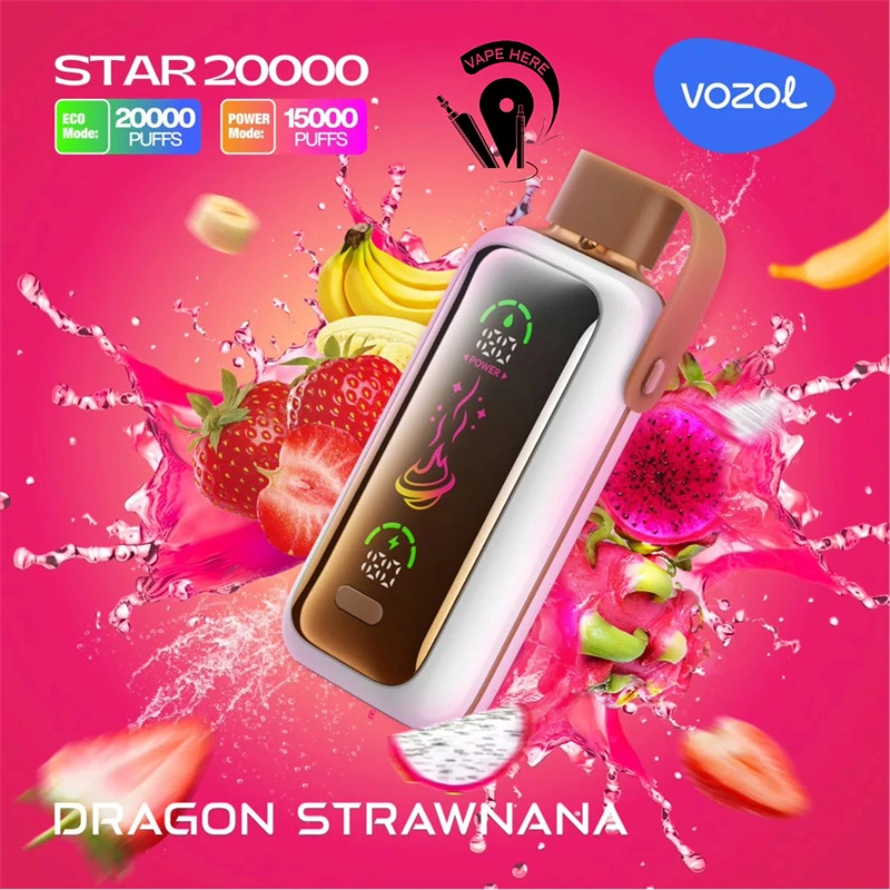 Vozol Star 20000 Puffs Smart Screen Wholesale Disposable Vape Puff 20K Electronic Cigarette