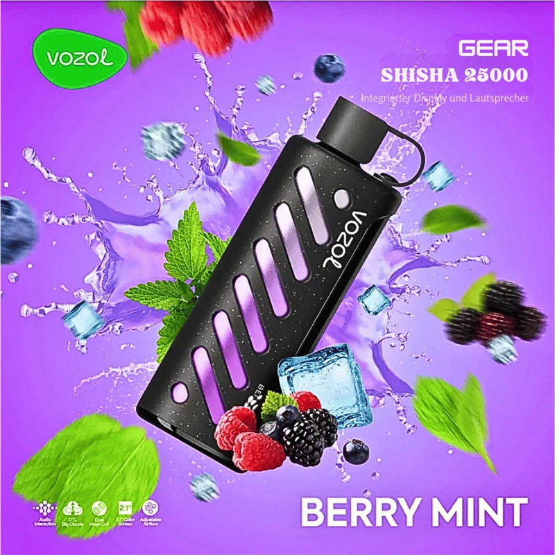 Vozol Gear Shisha 25000 Puffs Smart Screen Wholesale Disposable Vape Puff 25K Electronic Cigarette